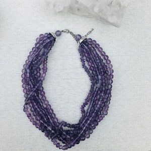Purple Statement Necklace